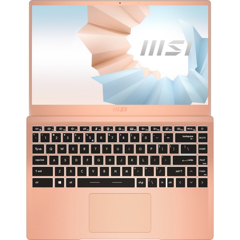 Ноутбук MSI Modern 14 B11SB-284RU 14"(1920x1080 (матовый) IPS)/Intel Core i7 1165G7(2.8Ghz)/16384Mb/512PCISSDGb/noDVD/Ext:nVidia GeForce MX450(2048Mb)/Cam/BT/WiFi/war 1y/1.2kg/Beige Mousse/W10 9S7-14D215-284 9S7-14D215-284