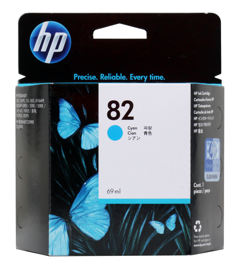 Картридж HP №82 голубой для DJ 500/800 (C4911A) C4911A #3