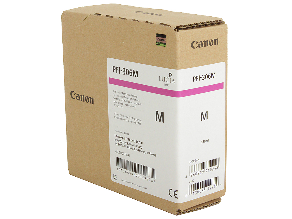 Картридж PFI-306M magenta (пурпурный) для imagePROGRAF 8400/9400S/9400/8300S PFI-306M