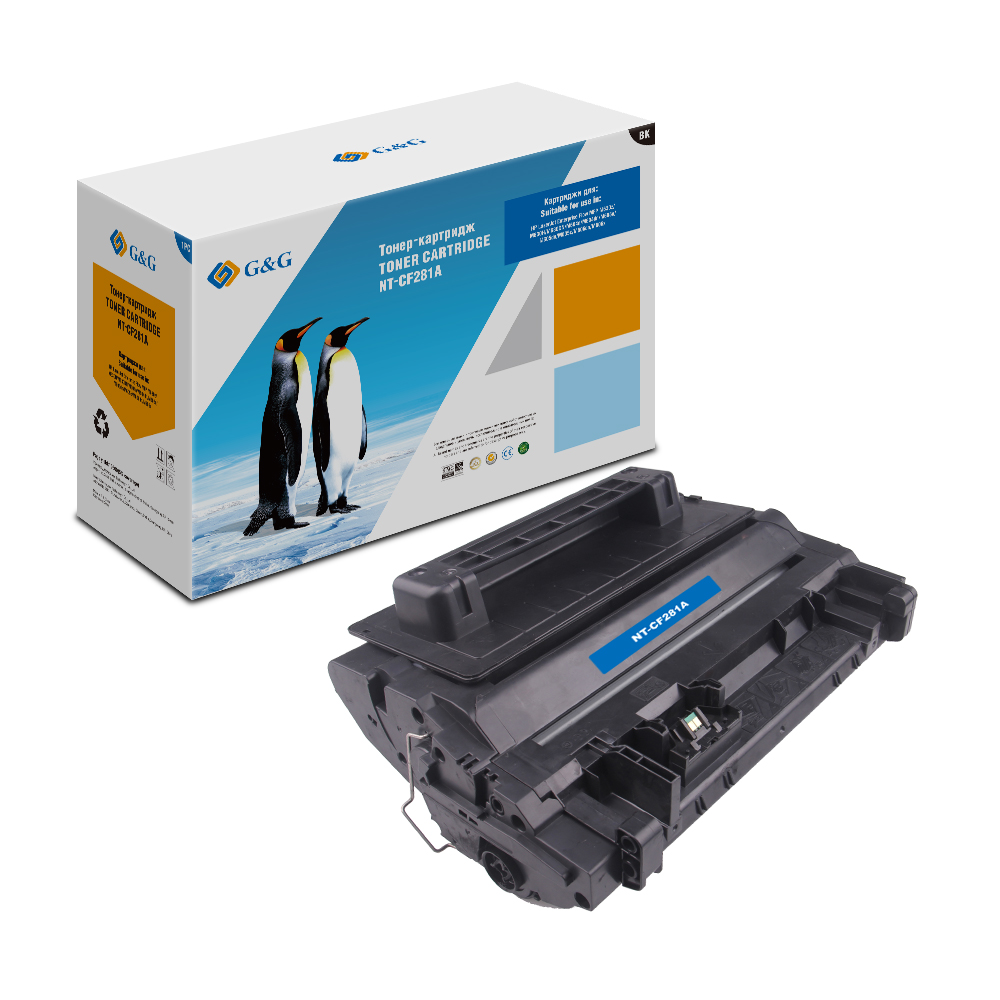 Тонер-картридж G&G для HP LaserJet Enterprise Flow MFP M604/605/606/630  (10500стр) NT-CF281A NT-CF281A