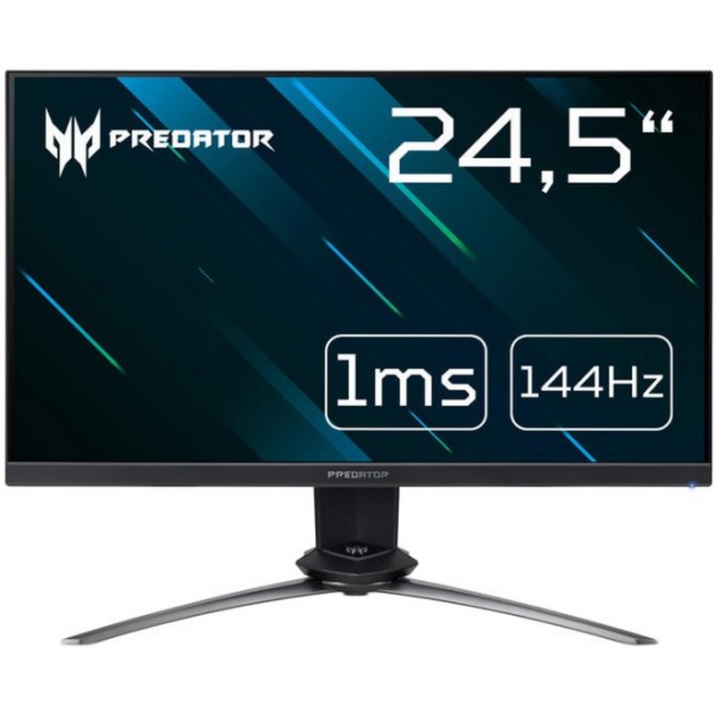 Монитор Acer 24.5"  Predator XN253QPbmiprzx Black (LED, Wide, 1920x1080, 144Hz, 1ms, 170°/160°, 400 cd/m, 100,000,000:1, UM.KX3EE.P01 UM.KX3EE.P01