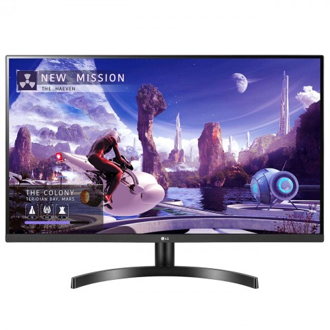 Монитор LG 31.5" IPS LED, 2560x1440, 5ms, 178°/178°, 350cd/m2, 1000:1 (Mega DCR), 2*HDMI, DP, 75Hz, AMD FreeSync, HDR10, Tilt, Black 32QN600-B-W 32QN600-B-W