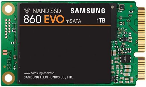 Твердотельный накопитель Samsung mSATA 1TB 860 EVO Client SSD SATA 6Gb/s, 550/520, IOPS 97/88K, MTBF 1.5M, 3D NAND TLC, 1024MB, 600TB MZ-M6E1T0BW MZ-M6E1T0BW
