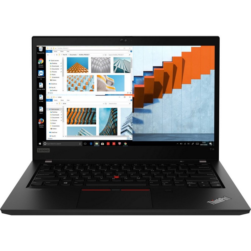 Ноутбук Lenovo ThinkPad T14 G1 T Core i5 10210U/8Gb/SSD256Gb/Intel UHD Graphics/14"/IPS/Touch/FHD (1920x1080)/Windows 10 Professional 64/black/WiFi/BT/Cam 20S0005DRT 20S0005DRT #12
