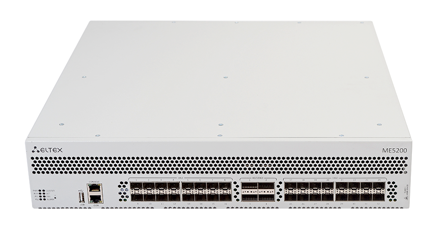 Маршрутизатор Eltex  32 x 10GE SFP+,  4 x 40GE/100GE (QSFP28), 2 слота для модулей питания ME5200S ME5200S #3