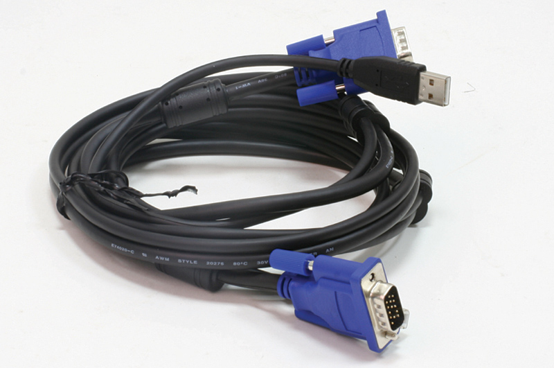 Кабель D-Link KVM Cable with VGA and USB connectors for DKVM-4U, 3m DKVM-CU3/B1A DKVM-CU3/B1A