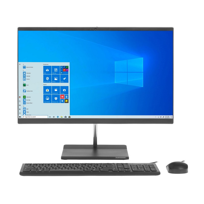 Моноблок Lenovo V50a-24IMB All-In-One 23,8" i3-10100T, 8GB, 256GB SSD M.2, Intel UHD 630, WiFi, BT, DVD-RW, USB KB&Mouse, Win 10 Pro64 RUS, 1Y OS 11FJ005GRU 11FJ005GRU
