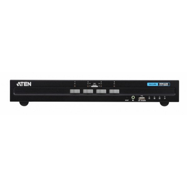KVM-переключатель ATEN электрон,, KVM+Audio+USB 2,0,  1 user PS2/USB+HDMI =>  4 cpu USB+HDMI, без шнуров, 3840x2160 30Hz, настол,, исп,стандарт,шнуры, без OSD, некаскад,, CS1184H-AT-G CS1184H-AT-G