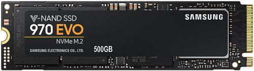 Твердотельный накопитель Intel 970 EVO SSD 500GB, V-NAND 3-bit MLC, Phoenix, M.2 (2280) PCIe Gen 3.0 x4, NVMe 1.3, R3500/W2500, IOPs 500 00 MZ-V7E500BW MZ-V7E500BW