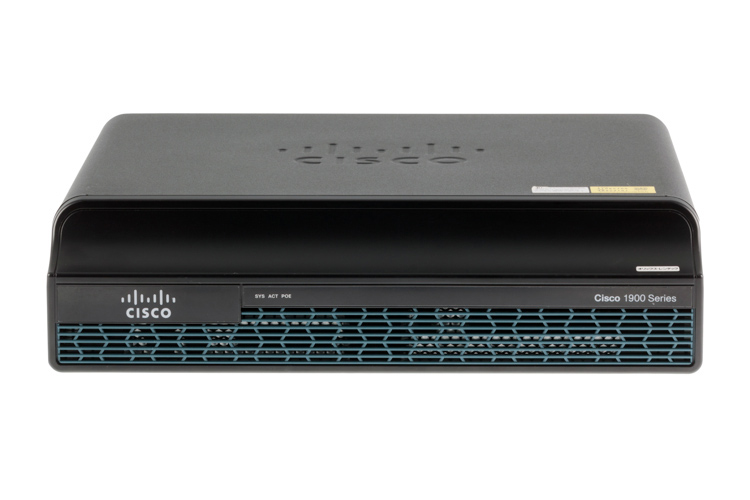 Маршрутизатор Cisco 1941 w/2 GE,2 EHWIC slots,256MB CF,512MB DRAM,IP Base (CISCO1941/K9) CISCO1941/K9