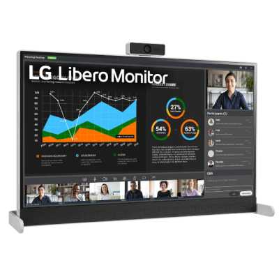 Монитор LG 27" IPS, 2560x1440, 5ms, 350cd/m2, Mega DCR, 178°/178°, Full HD Webcam, HDMI, USB Type-C, HDR10, 75Hz, Tilt (metal stand with option to hang) Silver 1 year 27BQ70QC-S 27BQ70QC-S