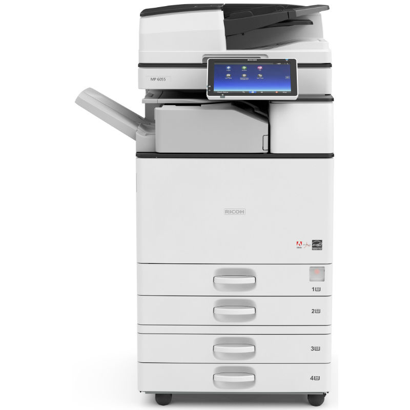 МФУ Ricoh MP 6055ASP A3, 2Гб, 60стр/мин, GigaLAN, HDD320, SPDF220, SMART-панель, 2л по 550л, с девелопером, без тонера 417783 417783