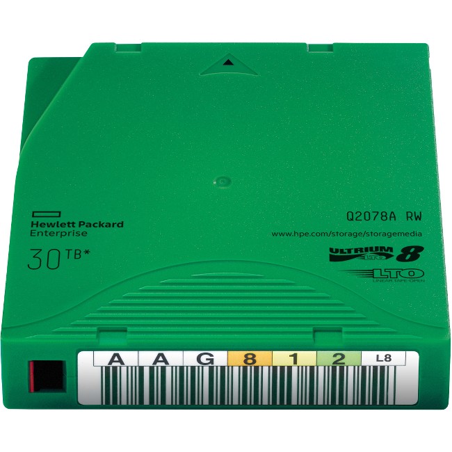 Картридж HPE Ultrium LTO-8 30TB RW Data Cartridge Q2078A Q2078A