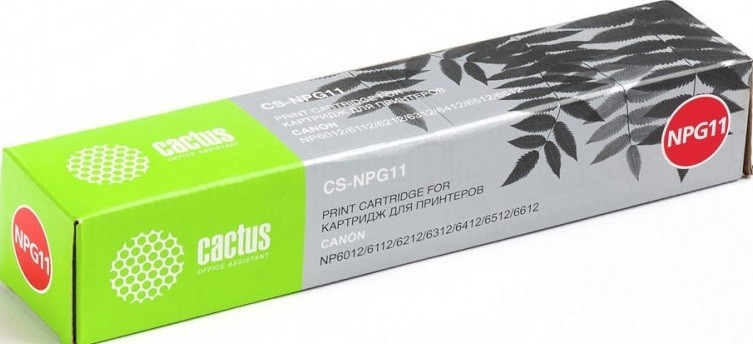 Тонер-картридж Cactus CS-NPG11 черный для Canon NP6012/6112/6212/6312/6412/6512/6612 (5000стр.) CS-NPG11 CS-NPG11