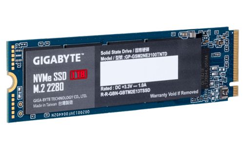 Твердотельный накопитель Gigabyte M.2 2280 1TB Client SSD PCIe Gen3x4 with NVMe, 2500/2100, IOPS 295/430K, MTBF 1.5M, 3D TLC, 1600TBW, GP-GSM2NE3100TNTD GP-GSM2NE3100TNTD