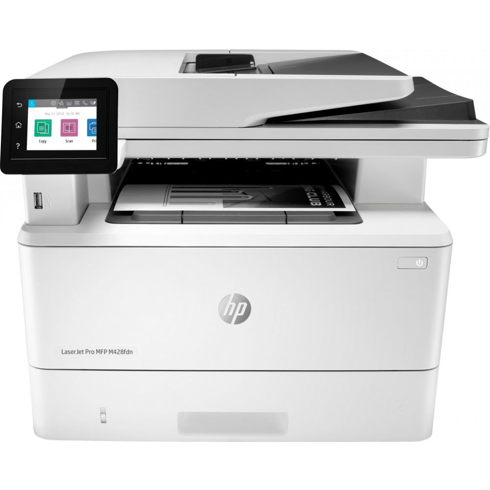 МФУ HP  LaserJet Pro MFP M428fdn RU (p/c/s/f , A4, 38 ppm, 512Mb, Duplex, 2 trays 100+250,ADF 50, USB 2.0/GigEth ,Cartridge 10 000 pages in box,1y warr., repl. F6W17A ) W1A32A W1A32A