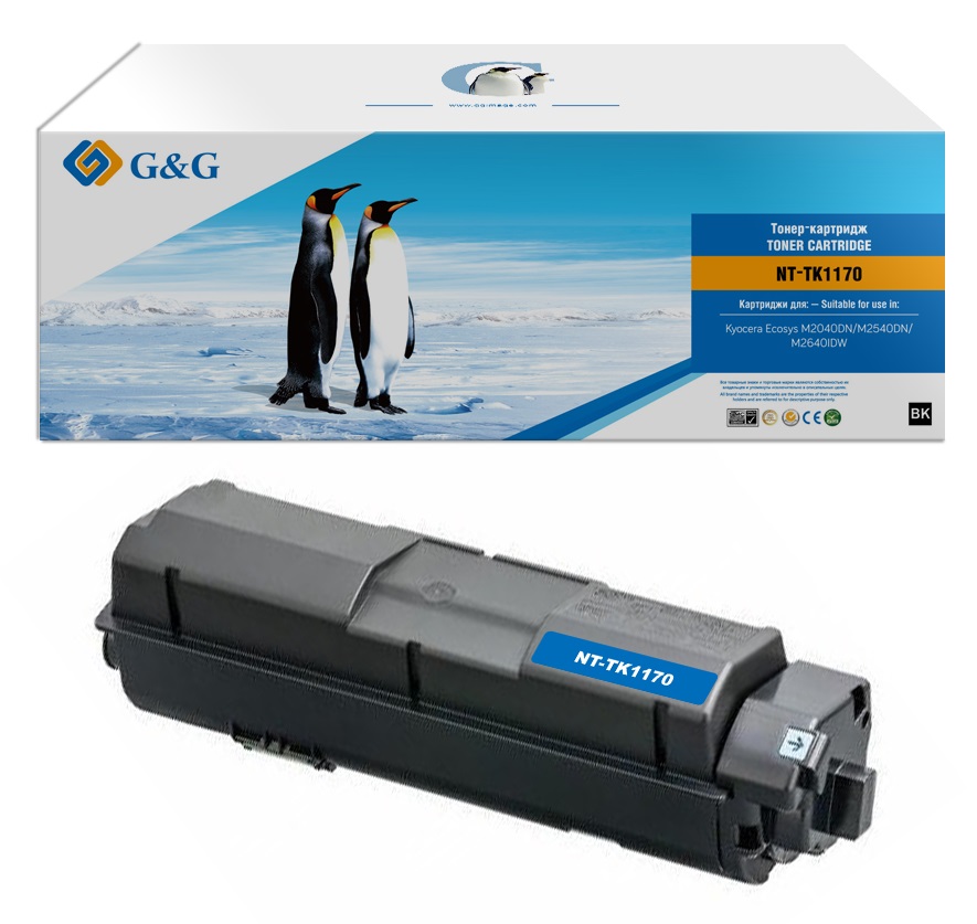 Тонер-картридж G&G для Kyocera M2040DN/M2540DN/M2640DW  (7200стр) NT-TK1170 NT-TK1170