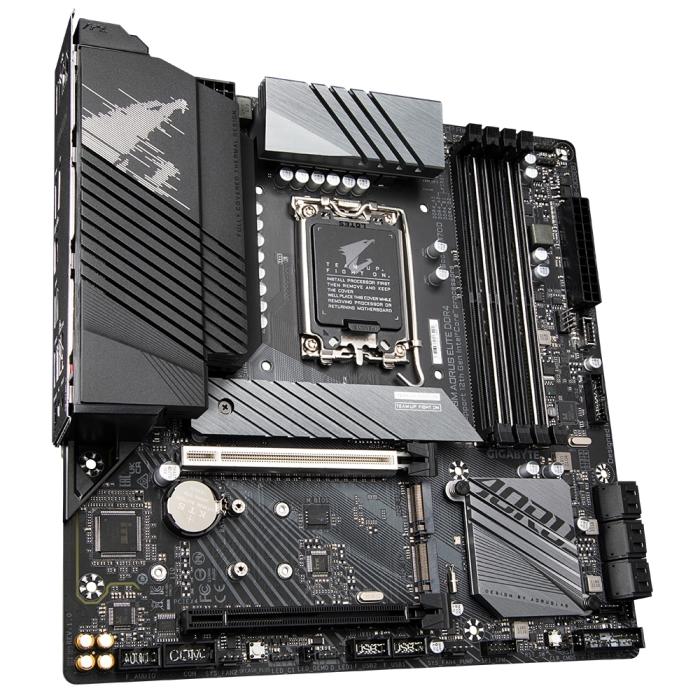 Материнская плата Gigabyte Z690M AORUS ELITE AX DDR4 LGA1700 Intel Z690 4xDDR4 2xPCIex16 6xSATA 3xM.2 WiFi USB-C HDMI DP mATX Z690M AORUS ELITE AX DDR4 Z690M AORUS ELITE AX DDR4