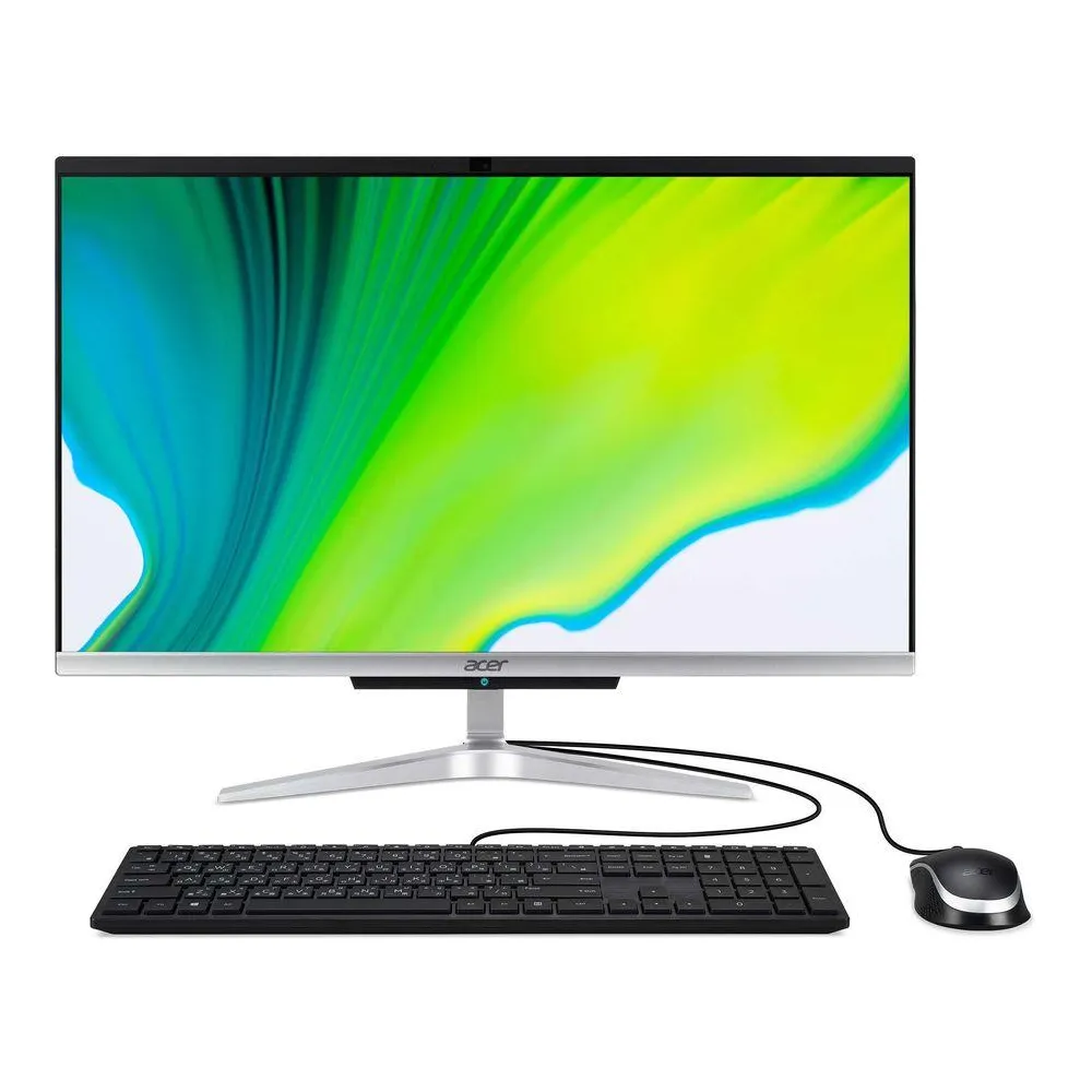 Моноблок Acer Aspire C24-420 23.8" Full HD Ryzen 3 3250U (2.6)/8Gb/1Tb 5.4k/RGr/CR/Endless/GbitEth/WiFi/BT/65W/клавиатура/мышь/Cam/серебристый 1920x1080 DQ.BFXER.003 DQ.BFXER.003