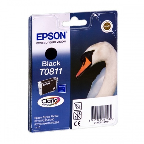 Картридж струйный Epson черный для Epson R270/290/RX590 (C13T11114A10) C13T11114A10