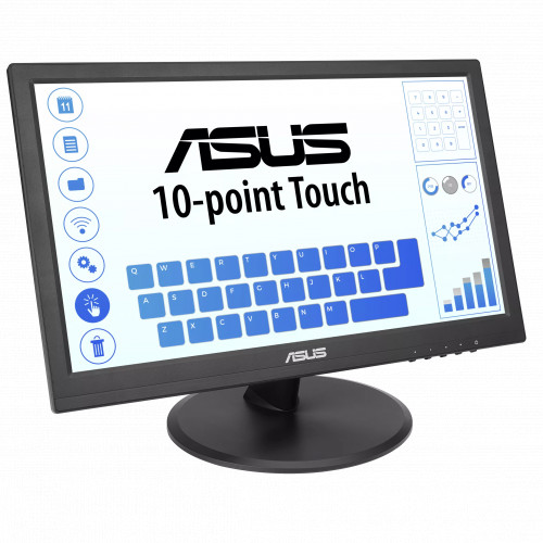 Монитор ASUS 15.6" Touch LED, 16:9, 1366x768, 10ms, 200cd/m2, 50M:1, 90°/65°, D-SUB, HDMI, регул. наклона, VESA, Black, 90LM02G1-B02170 VT168H VT168H