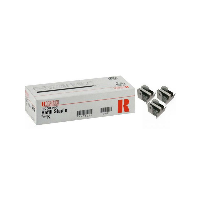 Скрепки Ricoh тип K (3 упаковки по 5000шт) для SR760/770/790/850/860/880/960/970/3000/3010/3020/3030/3050/3070/3090/3100/4000/4010/4020/4030 410802 410802