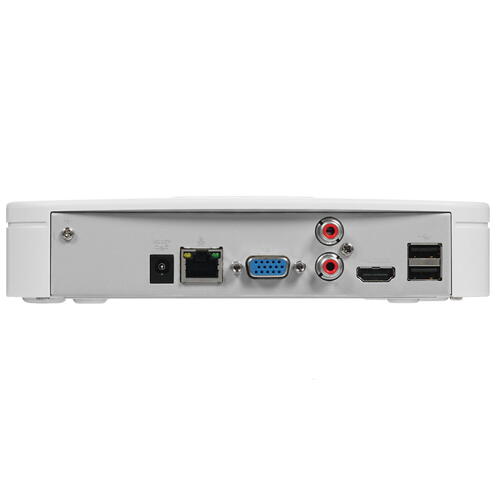 IP-видеорегистратор Dahua DHI-NVR2104-I 4-канальный входящий поток до 80Мбит/с; MJPEG; разрешение записи до 12Мп; воспроизведение: 4кн@1080p, 1кн@8Мп; видеовыходы: 1 HDMI, 1 VGA; cеть: 1 RJ45 100Мбит/с; aудиовх/вых: 1/1; DHI-NVR2104-I DHI-NVR2104-I