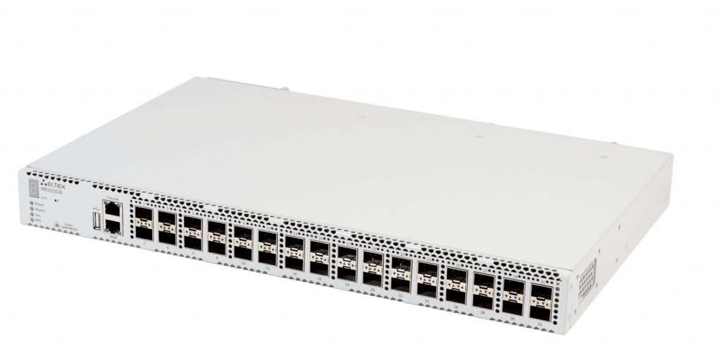 Коммутатор Eltex  1x10/100/1000BASE-T (ООВ), 32x10GBASE-R (SFP+)/1000BASE-X (SFP), коммутатор L3, 2 слота для модулей питания MES5332A MES5332A #3