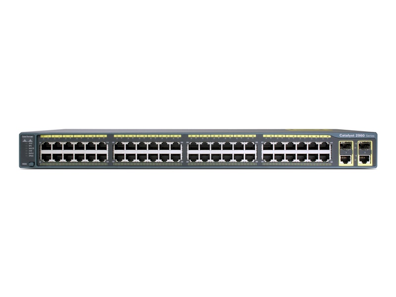 Коммутатор Cisco Catalyst2960Plus48 10/100 PoE+2 1000BT+2 SFP LAN Lite,Russia WS-C2960R+48PST-S WS-C2960R+48PST-S