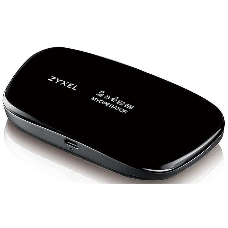 Маршрутизатор Zyxel WAH7608 Portable LTE Cat.4 Wi-Fi router. 802.11n (2,4 GHz) 300 Mb/s, mini SIM card, LTE/3G/2G, micro USB power supply, ready for external LTE an WAH7608-EU01V1F WAH7608-EU01V1F