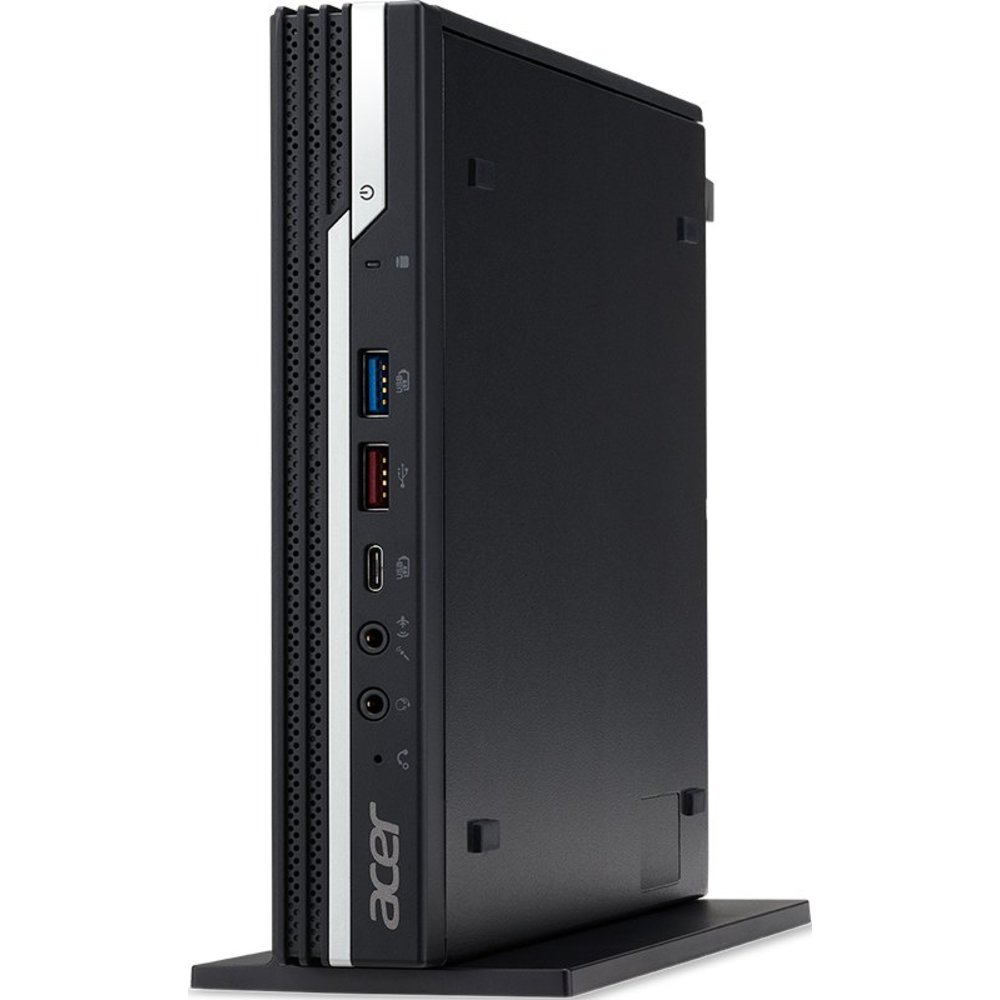 Неттоп Acer Veriton N4660G PG G5400T (3.1)/4Gb/SSD128Gb/UHDG 610/Endless/GbitEth/WiFi/BT/65W/клавиатура/мышь/черный DT.VRDER.137 DT.VRDER.137