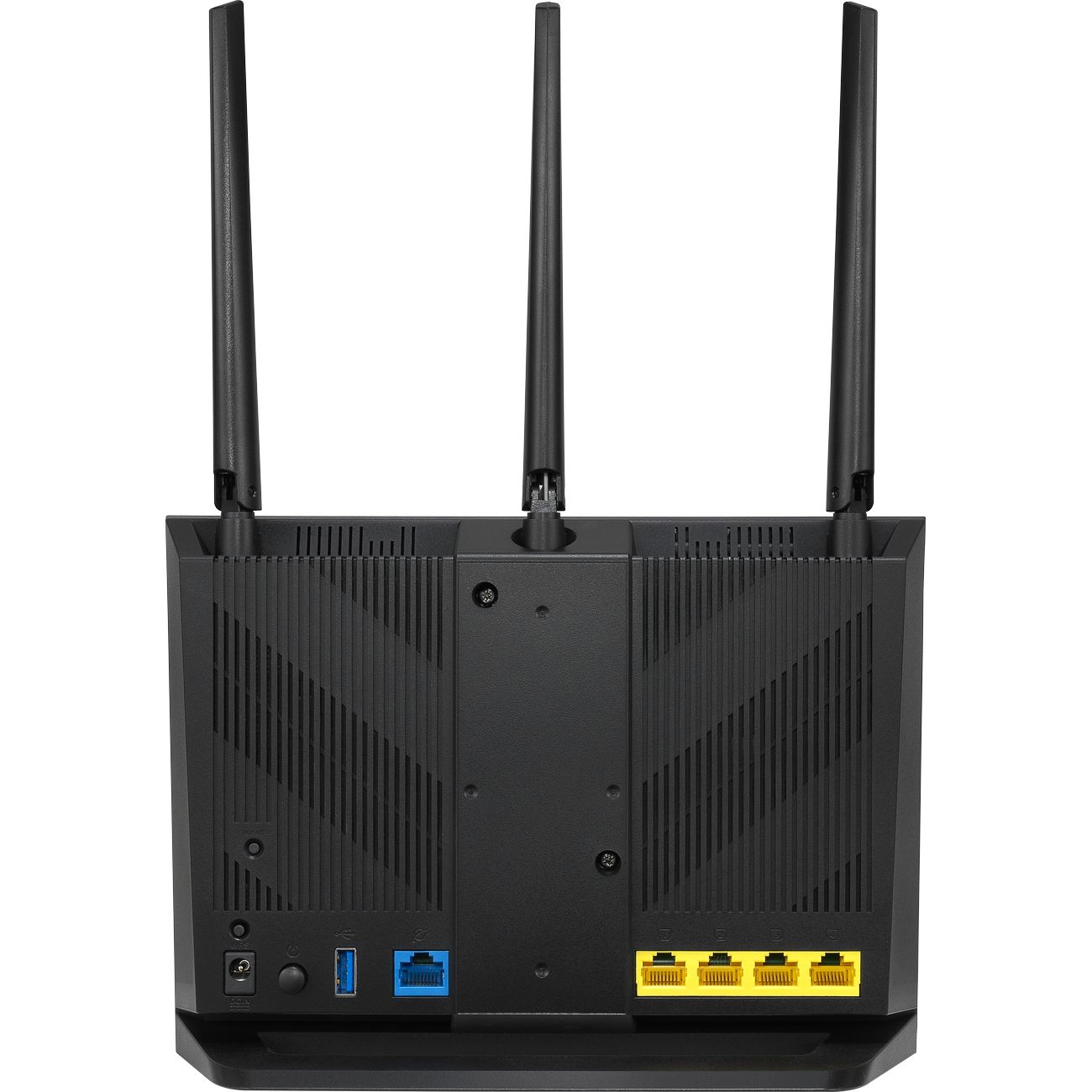 Роутер Asus RT-AC65P // роутер 802.11b/g/n/ac, до 450 + 1300Мбит/c, 2,4 + 5 гГц, 3 антенны внешних, 1 антенна внутренняя, USB, GBT LAN ; 90IG0560-MO3G10 RT-AC65P RT-AC65P