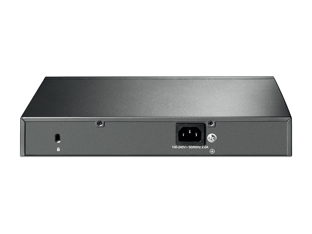 Коммутатор TP-Link настольный PoE Smart, 8*10/100/1000, 2 SFP, поддержка 802.3at/af, бюджет PoE до 116 Вт, сталь T1500G-10MPS T1500G-10MPS