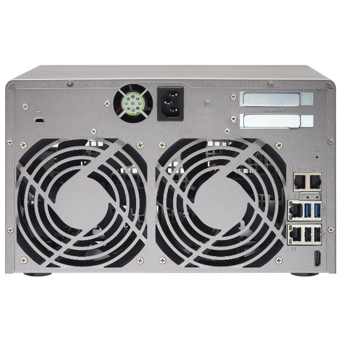 Сетевой RAID-накопитель QNAP 8 отсеков для HDD, HDMI-порт. Двухъядерный Intel G3250 3,2 ГГц, 4ГБ. TVS-871-PT-4G TVS-871-PT-4G