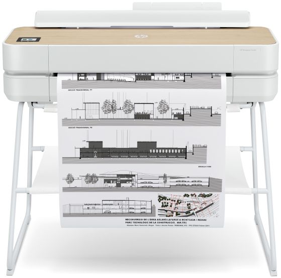 Принтер HP DesignJet Studio 36-in Printer (36" or A0,4color,2400x1200dpi,1Gb,25spp(A1),USB/GigEth/Wi-Fi,stand,mediabin,rollfeed,sheetfeed,tray50(A3/A4), autocutter,GL/2,RTL,2y warr, white) 5HB14A 5HB14A