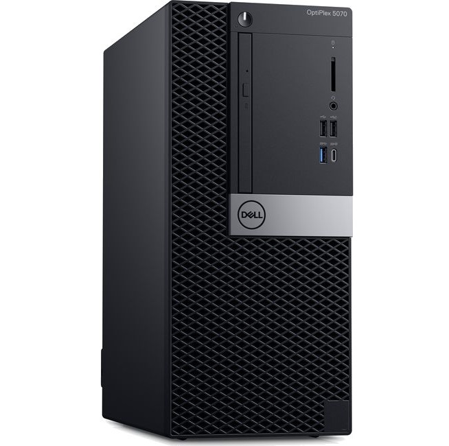Компьютер Dell Optiplex 5070 MT i7 9700 (3)/8Gb/1Tb 7.2k/UHDG 630/DVDRW/Windows 10 Professional Multi Language/GbitEth/260W/клавиатура/мышь/черный 486-38811 486-38811