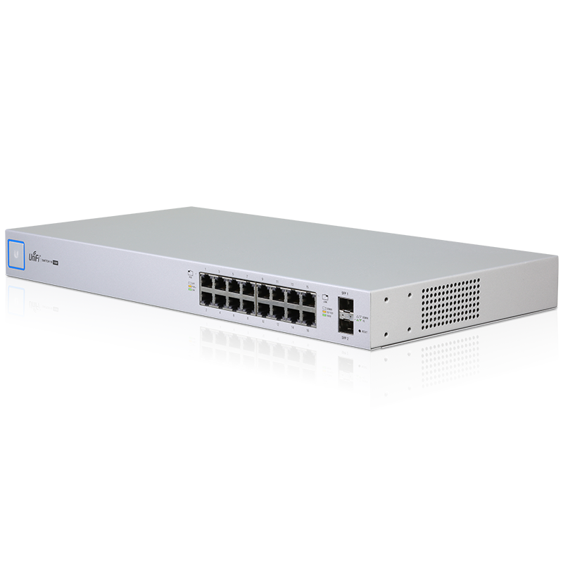 Коммутатор Ubiquiti UniFi Switch US-16-150W-EU 16G 2SFP 16PoE управляемый US-16-150W-EU US-16-150W-EU