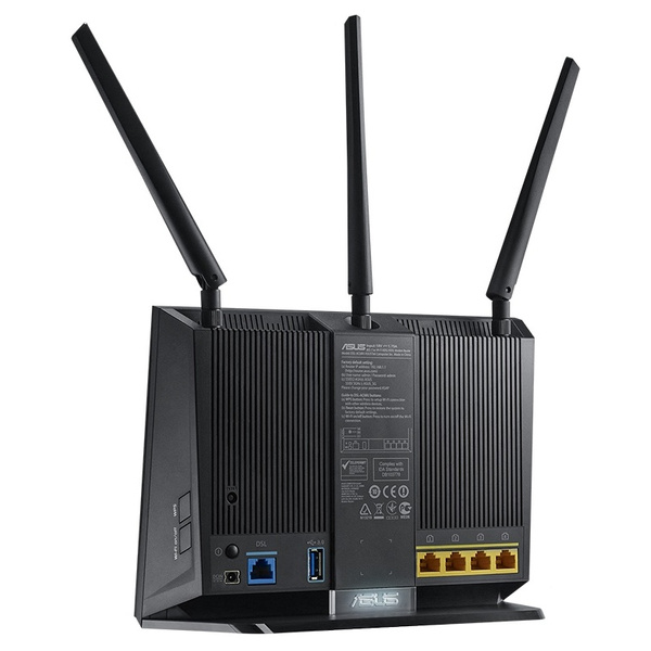 Роутер Asus DSL-AC68U // VDSL2/ADSL модем, роутер 802.11b/g/n/ac, до 600 + 1300Мбит/c, 2,4 + 5 гГц, 3 антенны, USB, GBT LAN ; 90IG00V1-BM3G00 DSL-AC68U DSL-AC68U #4