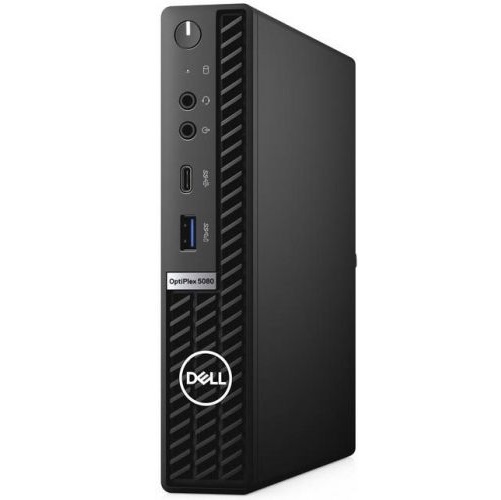 Компьютер Dell Optiplex 5080 Micro i7 10700T (2)/8Gb/SSD256Gb/UHDG 630/Windows 10 Professional/GbitEth/WiFi/BT/130W/клавиатура/мышь/черный 5080-6468 5080-6468