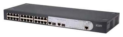 Коммутатор HPE V1905-24-PoE 24x10/100 RJ-45 + 2x1000 RJ-45orSFP, PoE 15.4W/port,154W max JD992A JD992A
