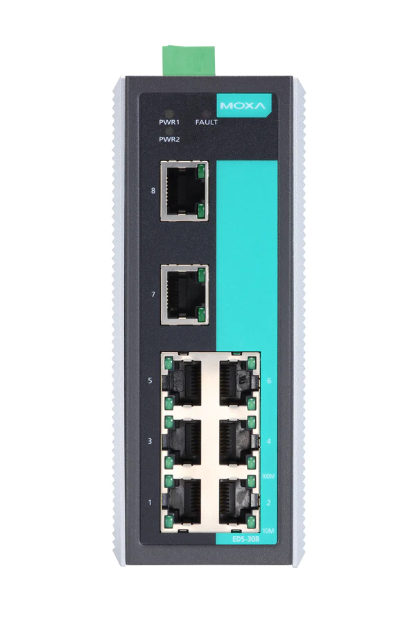Коммутатор MOXA Ethernet Server 8 10/100BaseTx ports EDS-308 EDS-308