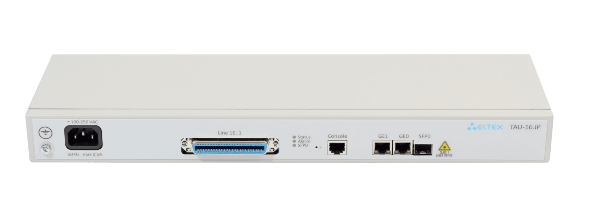 VoIP-шлюз Eltex  16хFXS, 2хRJ45-10/100/1000, SIP/H.323, 1U, DC 48V TAU-16.IP-DC-S TAU-16.IP-DC-S