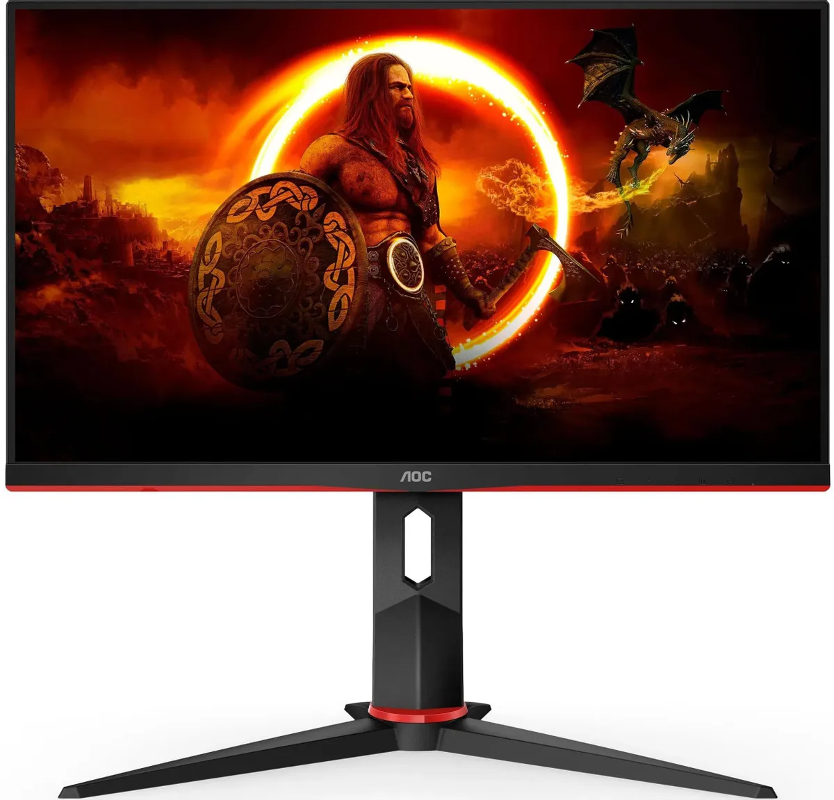 Монитор AOC  23,8' 2560x1440, WLED, 16:9, IPS, 350 cd, 1000:1, 80M:1, 4ms, 178/178, HDMI 2.0, DP, 165 Hz, Tilt, HAS, VESA, Внутр, Black, 3y Q24G2A/BK Q24G2A/BK