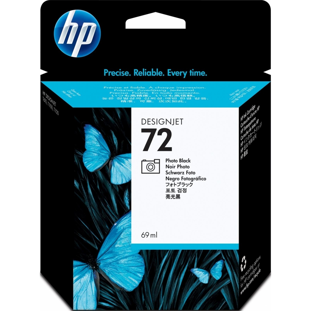 Картридж струйный HP №72 фото черный для HP DJ T610/T1100 (69мл) C9397A C9397A