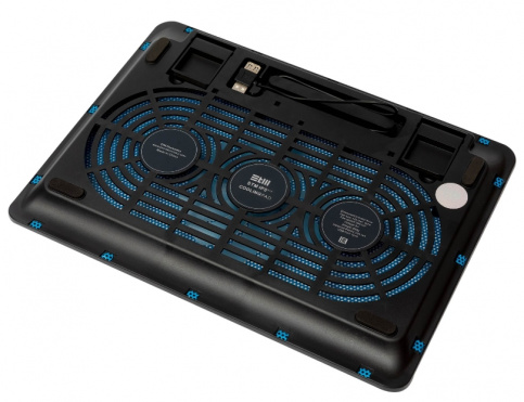 Подставка STM охлаждающая TM Laptop Cooling IP5 Blue (15,6", 1x(160x160), 2xUSB, 4 LED backlight, Black plastic+metal mech) IP5 Blue IP5 Blue #1