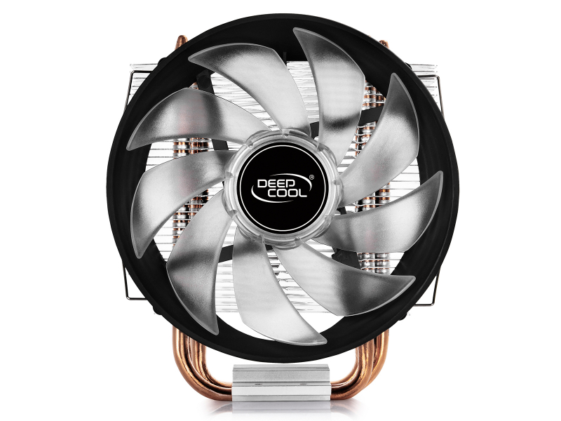 Вентилятор DEEPCOOL GAMMAXX300B  LGA1366/1156/55/51/50/775/FM2/+/FM1/AM3/+/AM2/+/AM4 (TDP 130Вт, PWM, Blue Led, 3 тепл. трубки прямого контакта,120мм вент GAMMAXX300B GAMMAXX300B