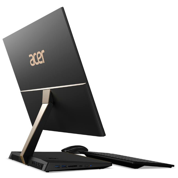 Моноблок Acer Aspire S24-880 23.8" Full HD i7 8550u (1.8)/8Gb/1Tb/UHDG 620/CR/Windows 10 Home/GbitEth/WiFi/BT/135W/клавиатура/мышь/Cam/золотистый 1920x1080 DQ.BA8ER.001 DQ.BA8ER.001