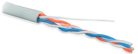 Кабель Hyperline (500 м) витая пара, экранированная F/UTP, категория 5, 2 пары (24 AWG), одножильный (solid), экран - фольга, PVC, -40°C - +60°C, серый UUTP2-C5-P24-IN-LSZH-GY-500 UUTP2-C5-P24-IN-LSZH-GY-500