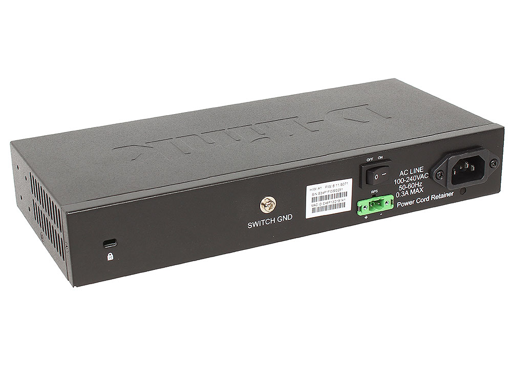БУ Коммутатор 2 уровня с 8 портами 10/100/1000Base-T и 2 портами 1000Base-X SFP DGS-1210-10/ME/A1A БУ DGS-1210-10/ME/A1A