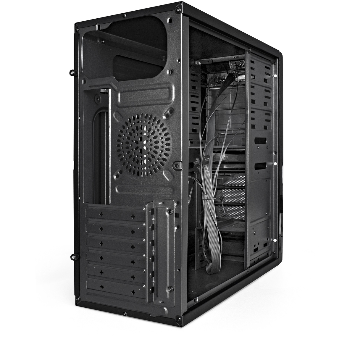 Корпус Exegate XP-329S-500W-12 ATX XP500 500W 2*USB аудио черный EX278399RUS EX278399RUS
